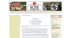 Desktop Screenshot of gasthof-zur-rose.de