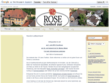 Tablet Screenshot of gasthof-zur-rose.de